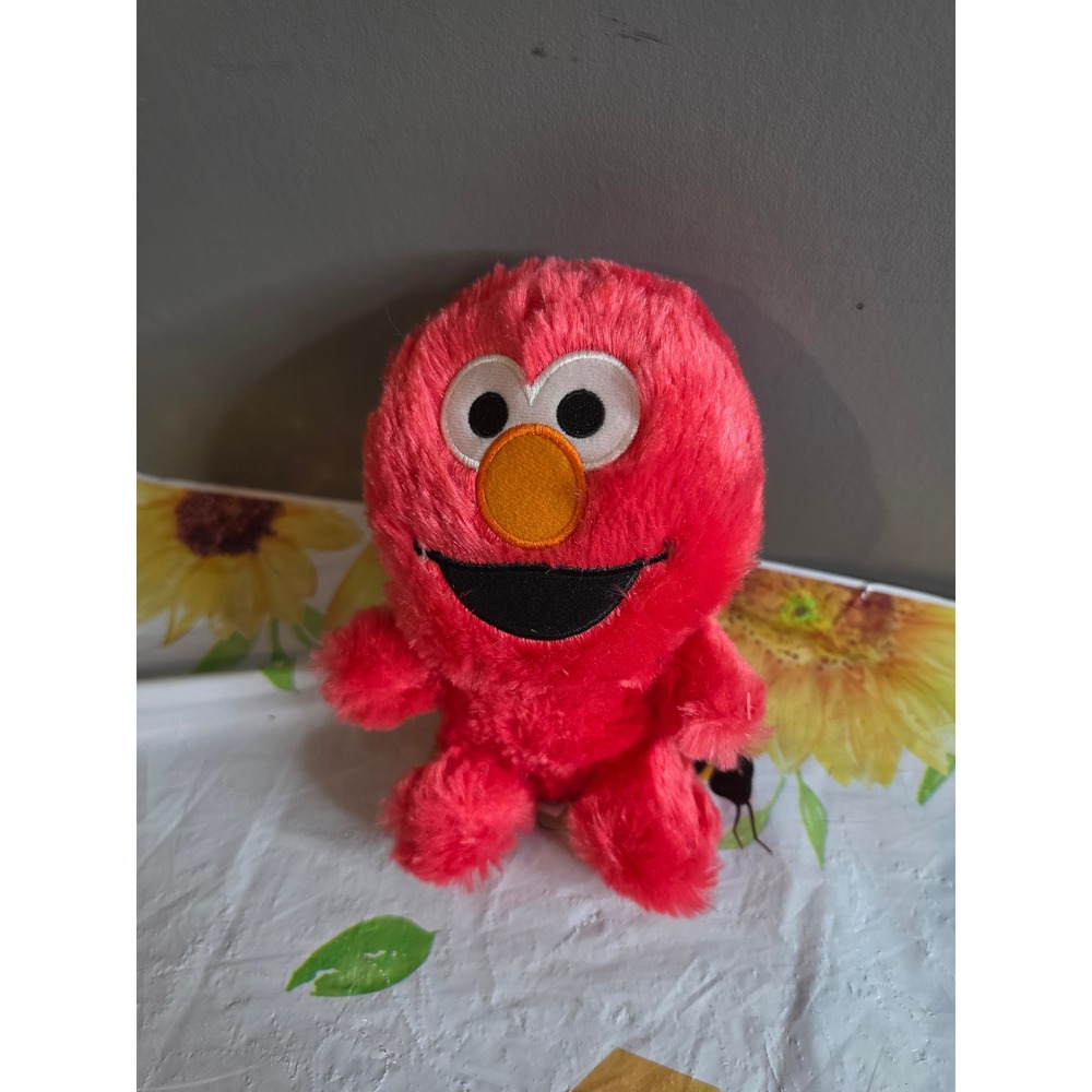 Sesame Street Elmo Plush Stuffed Animal Red Small Fuzzy Toy